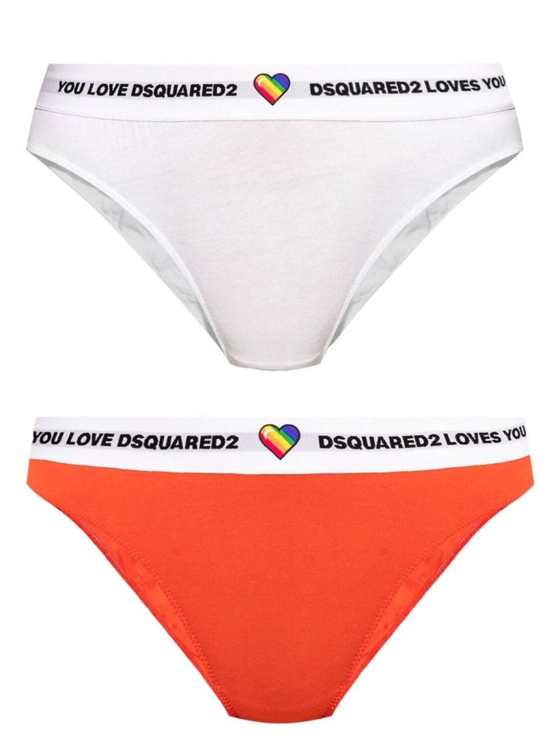

Dsquared2 трусы с логотипом на поясе (упаковка из двух штук), белый