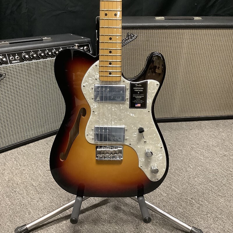 

Электрогитара 2023 Fender American Vintage II 1972 Telecaster Thinline 3-Color Sunburst