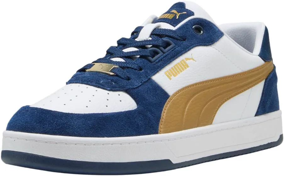 Мужские кроссовки PUMA Caven 2.0 Lux Sd с шнуровкой, повседневные - белые, белый — фото 2