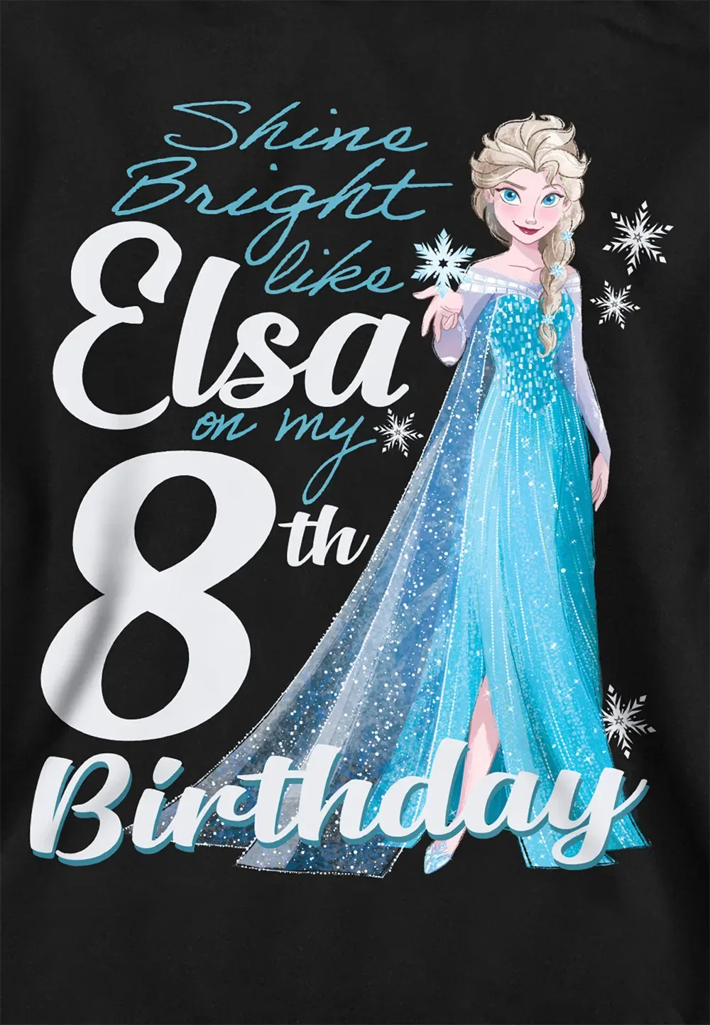 Детская худи Disney Frozen Bright Like Elsa, черный — фото 2