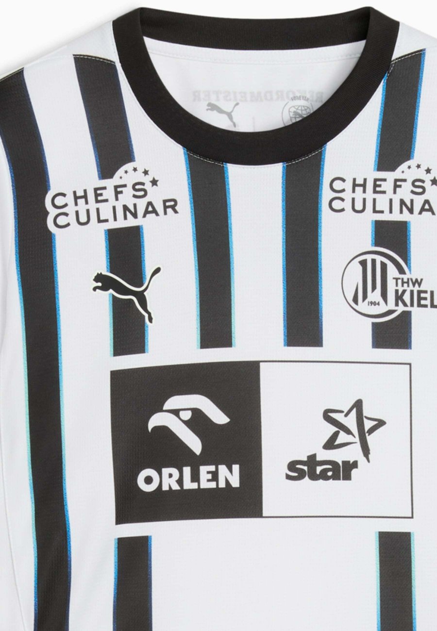 Футболка Puma THW KIEL 25/26, White Black/White — фото 3