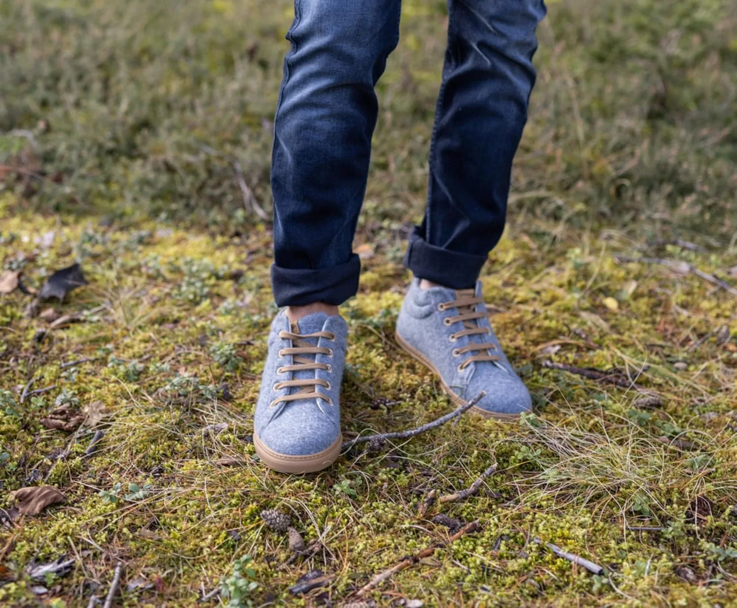 Кроссовки Gottstein Wool Walker 103 для мужчин и женщин - Стильные ботинки из высококачественной шерсти - Внешний материал: 100% натуральная шерсть - Резиновая подошва | Шерстяные кроссовки, серый — фото 3