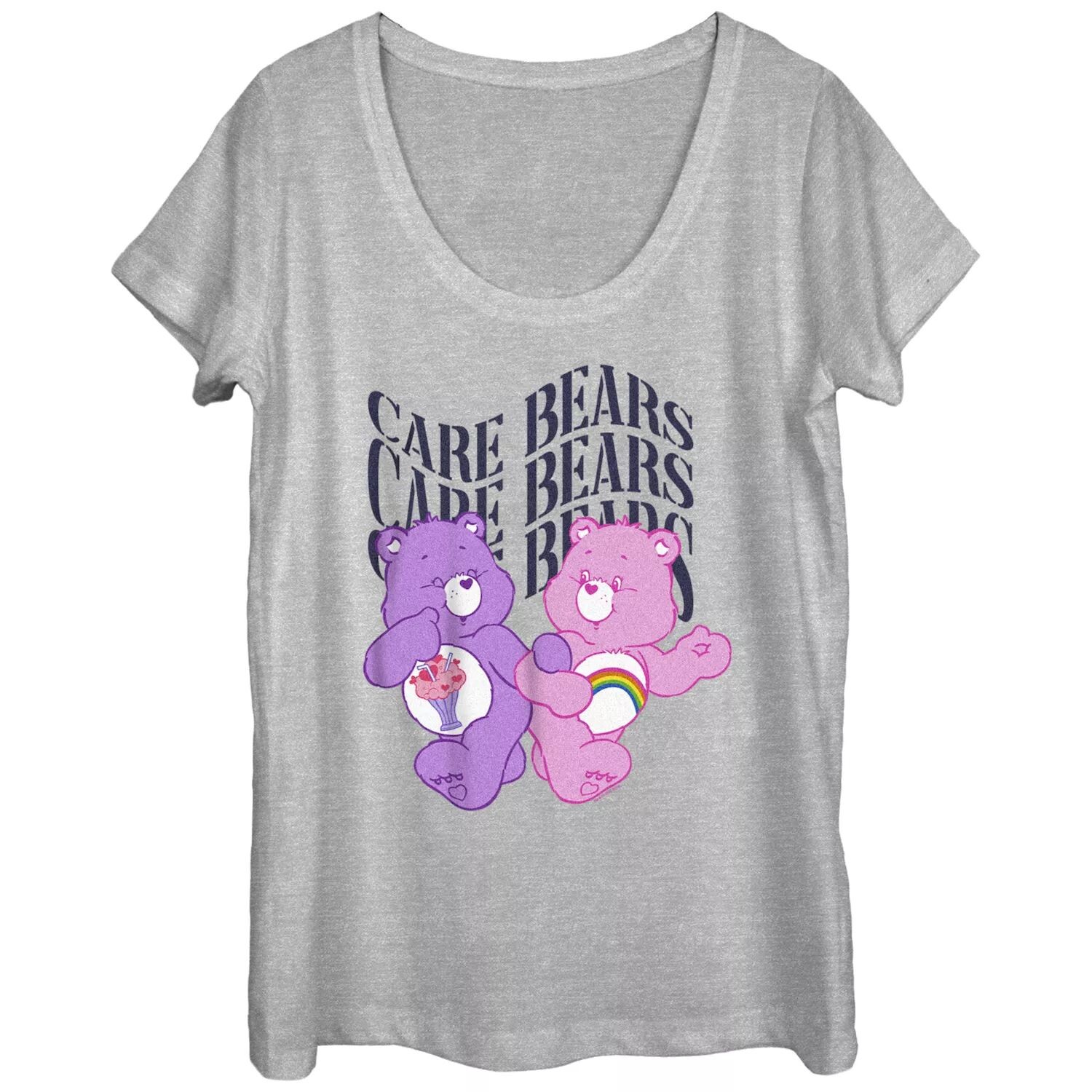 

Футболка с овальным вырезом и графическим рисунком «Care Bears Share And Cheer» для юниоров Licensed Character