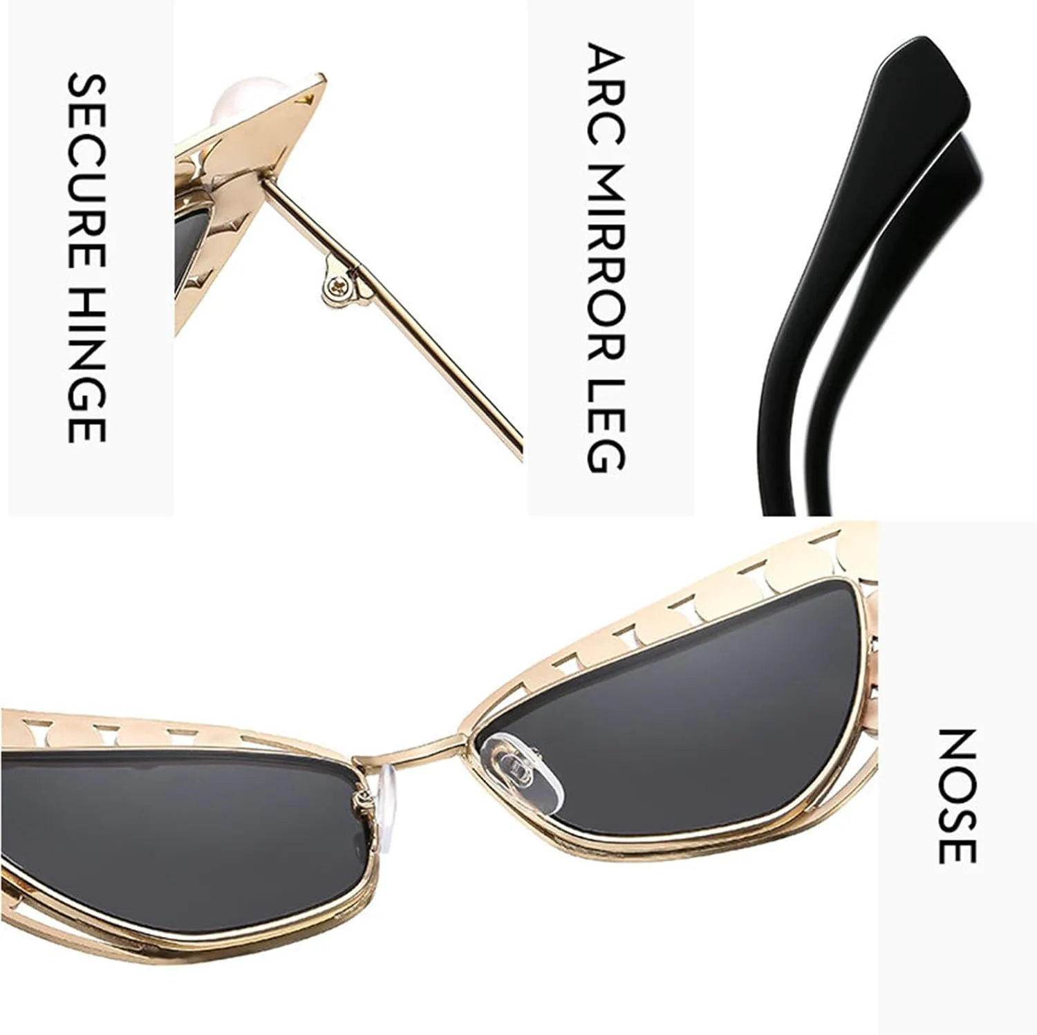 

Солнцезащитные очки Willochra «Кошачий глаз» со стразами, дизайнерские, модные, сексуальные, с жемчугом, бриллиантами, металлическим блеском, розовые, UV400, C6