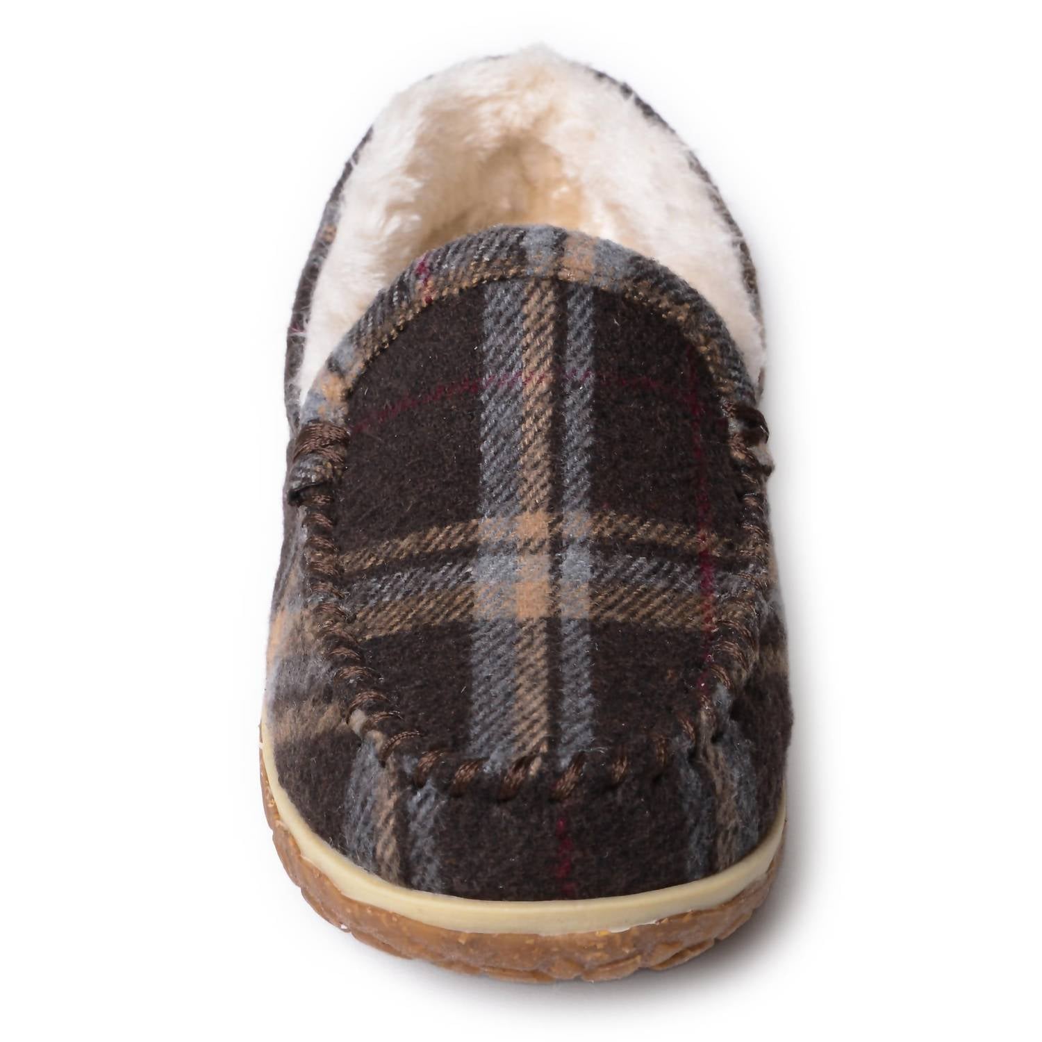 Женские мокасины Tempe Hardsole в шоколадную клетку Minnetonka — фото 3