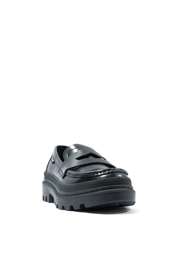 Туфли-лоферы, мокасины, кроссовки, модель Pallatrooper Moc, Unisex Palladium, черный — фото 2