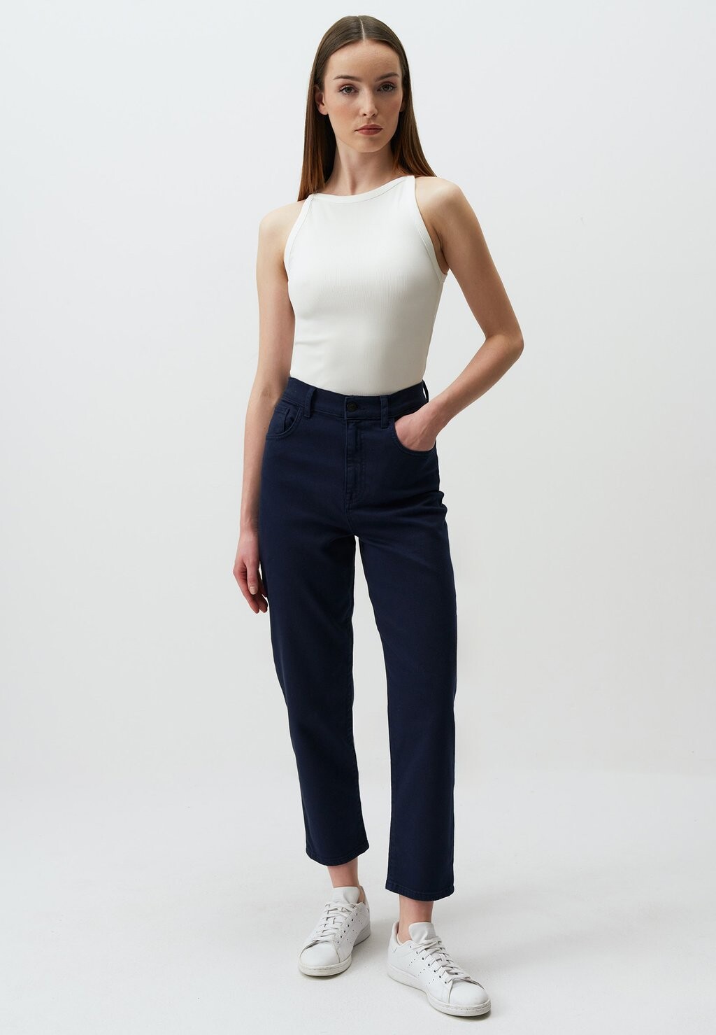 

Джинсы облегающего кроя HIGH WAIST WITH POCKETS Jimmy Key, темно-синий