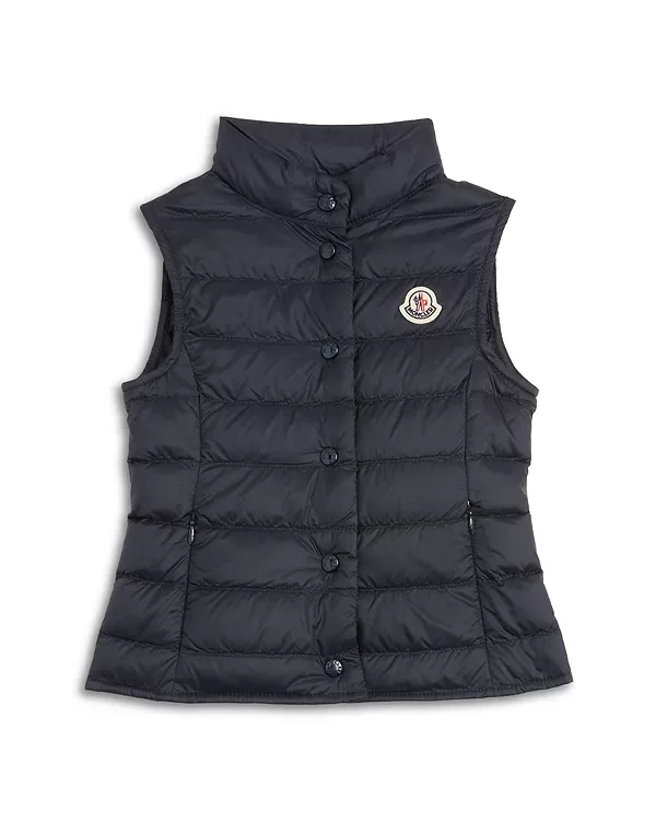 Жилет Лианы - маленький ребенок, большой ребенок Moncler, Navy