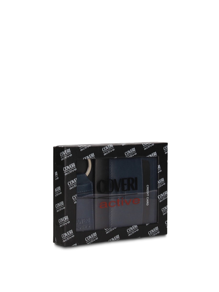 

Enrico Coveri Кошелек и брелок синего цвета