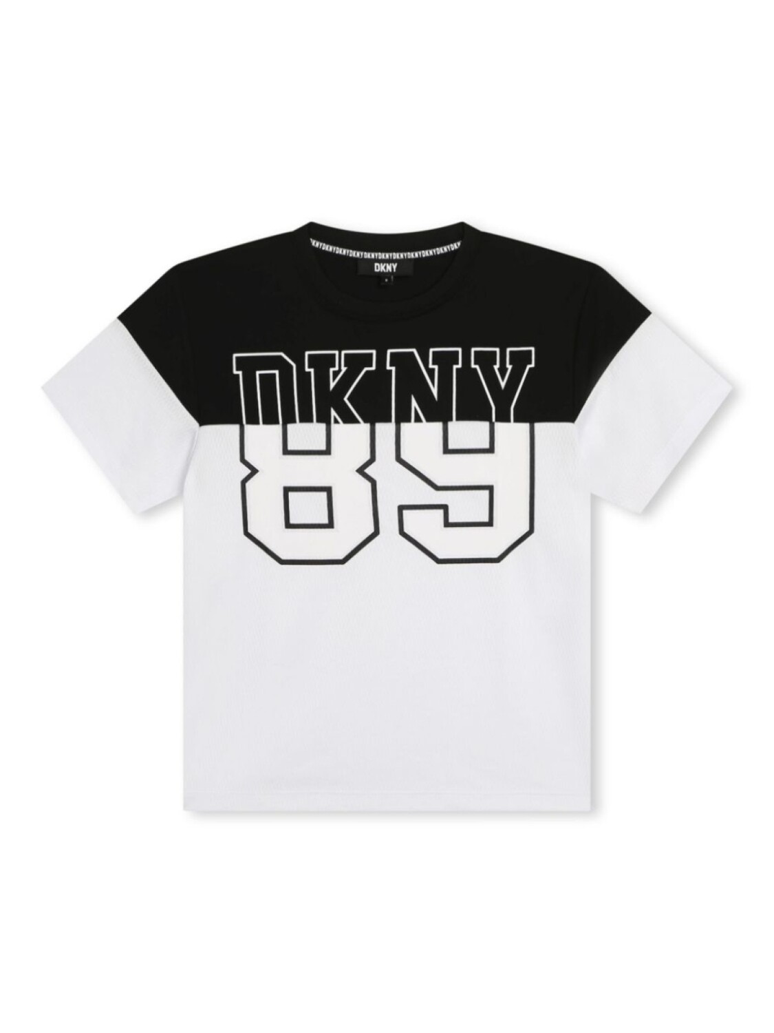 

DKNY футболка в стиле колор-блок с логотипом, белый