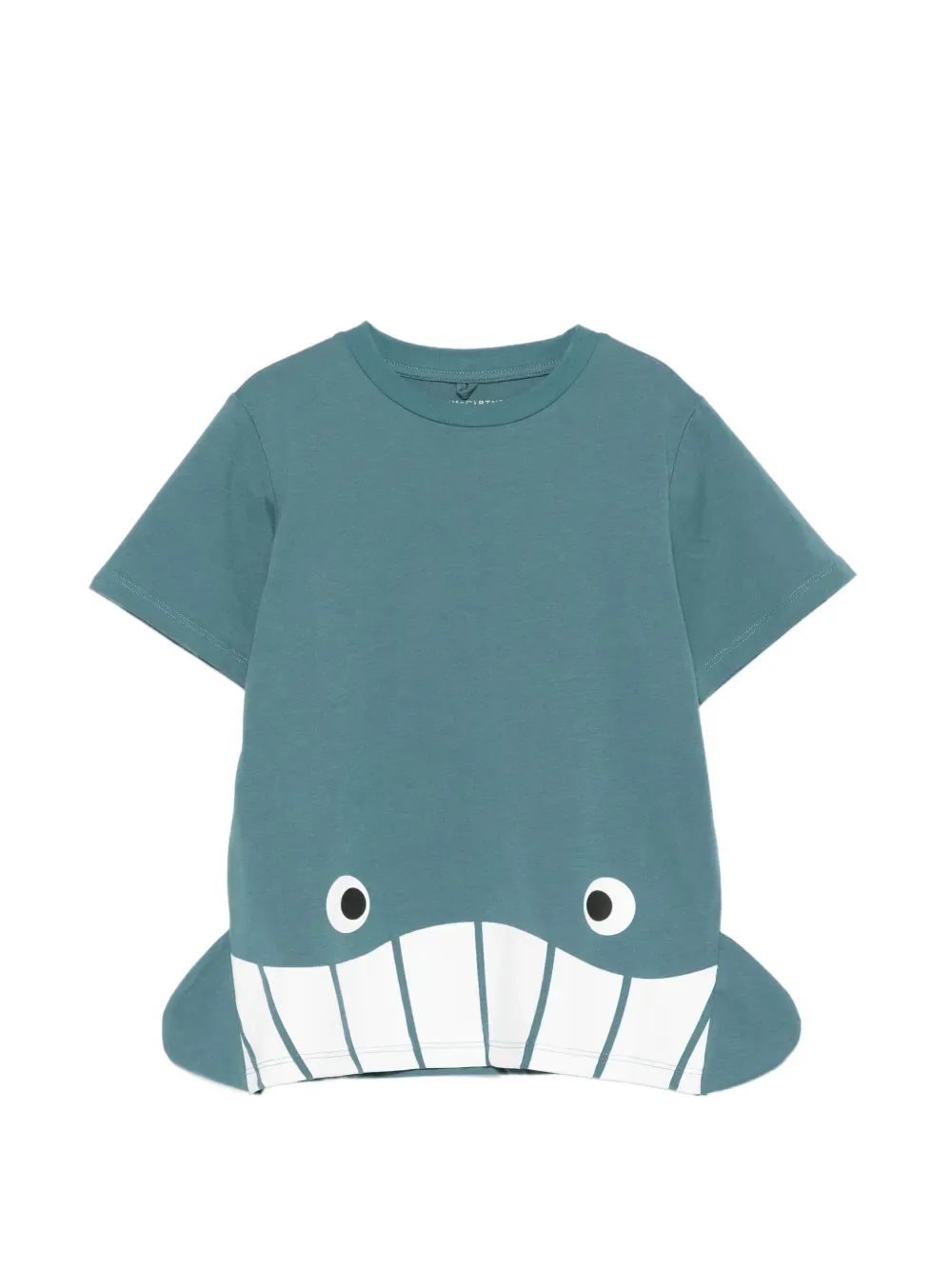 Футболка с принтом «Акула» Stella McCartney Kids, зеленый