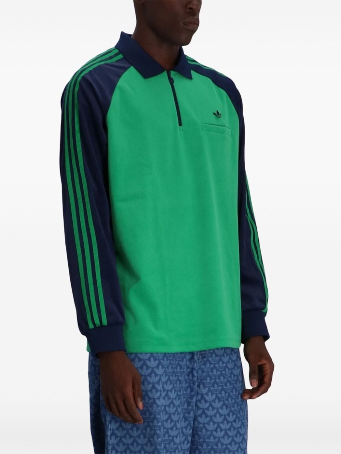 Рубашка поло Adidas 70-х годов, зеленый — фото 3