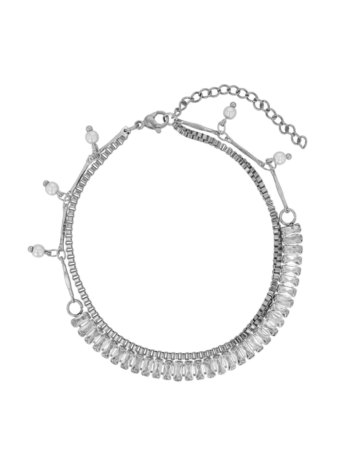 

Adeliás Женский браслет на лодыжку - из нержавеющей стали серебристого цвета