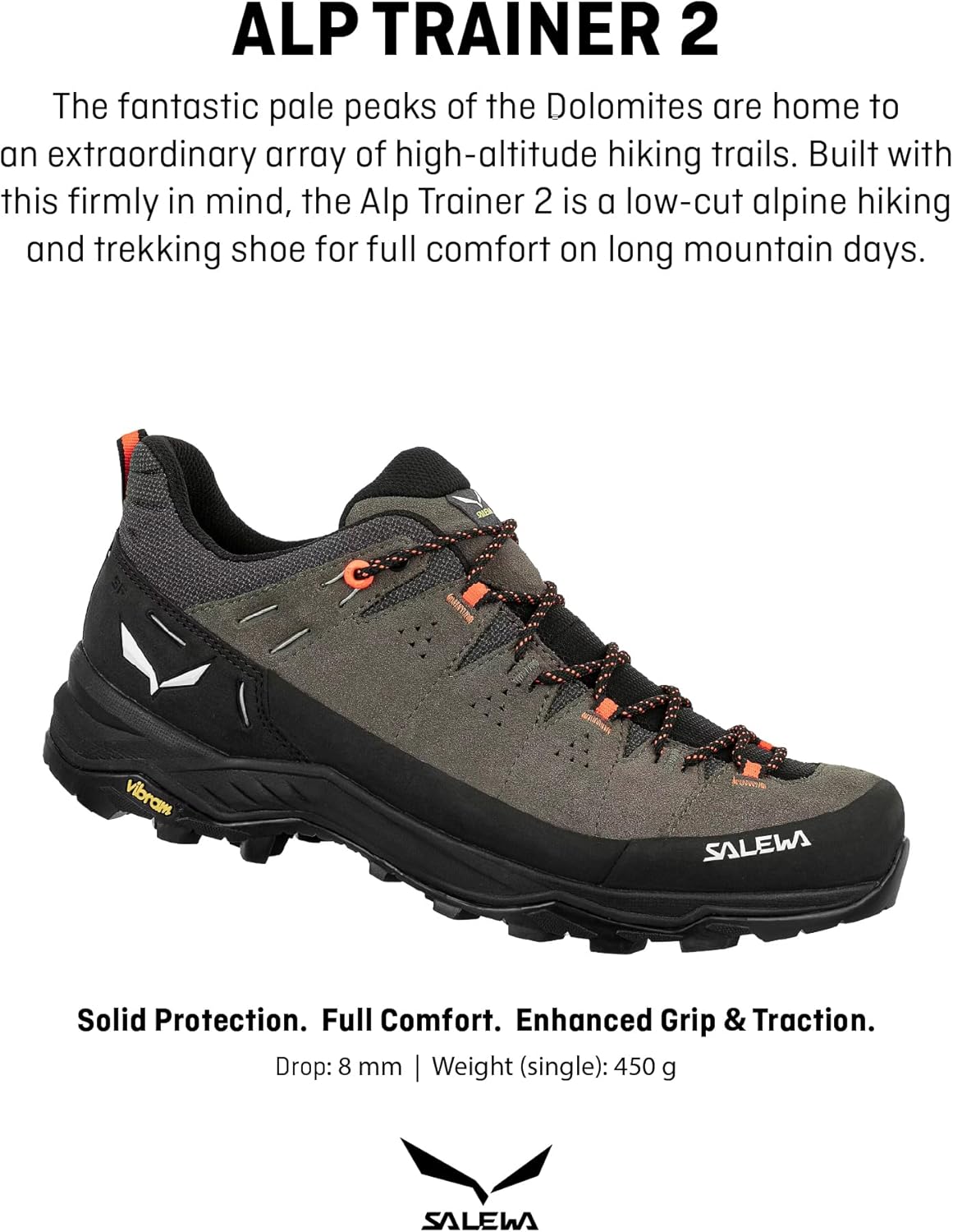 Мужские треккинговые кроссовки Salewa Alp Trainer 2, черный — фото 2