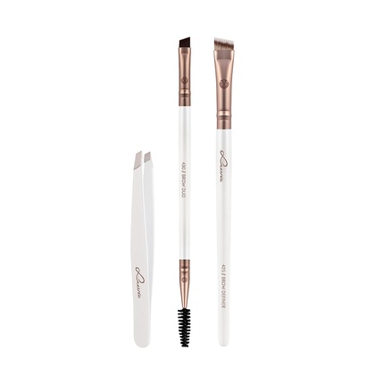 

Luvia Prime Brow Kit Набор кистей с пинцетом и 3 веганскими косметическими кисточками, Luvia Cosmetics