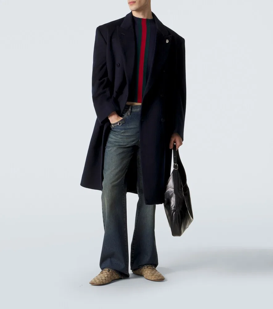 Лоферы Horsebit GG Canvas с эффектом потертости Gucci, бежевый — фото 2