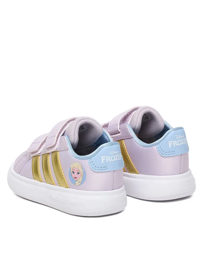 Adidas Кроссовки Disney Frozen Grand Court 3.0 JQ4356 фиолетовые — фото 3