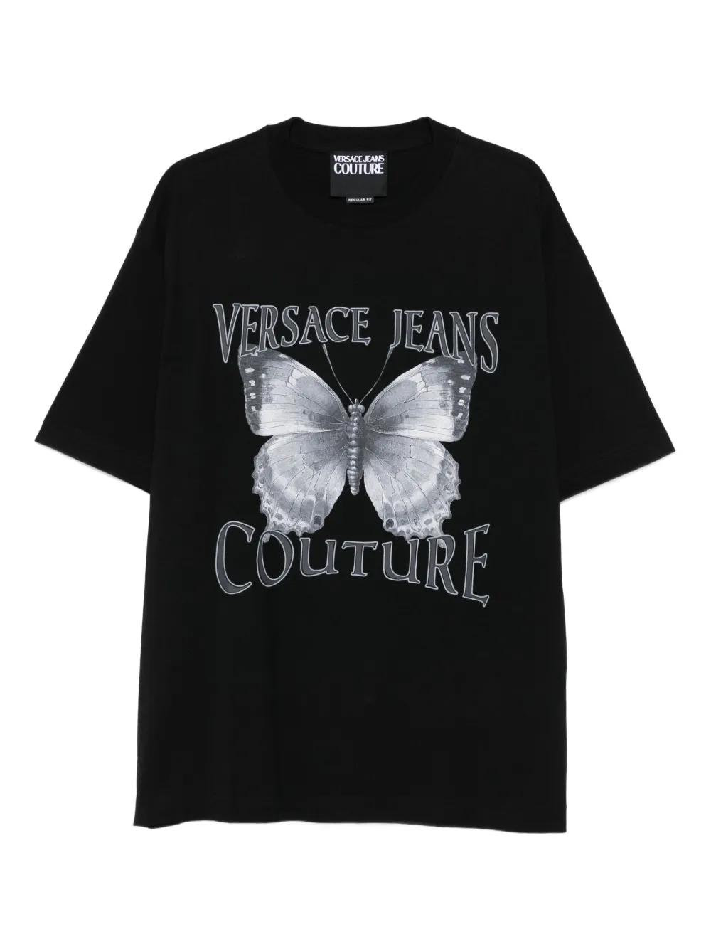 

Футболка с принтом Versace Jeans Couture, черный