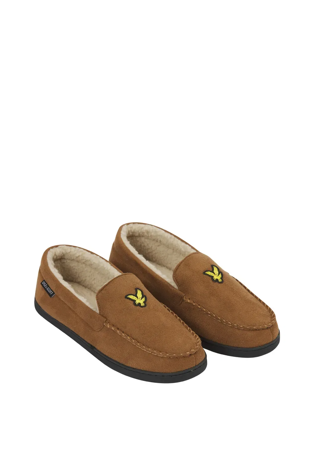 Тапочки Aspen с подкладкой из искусственного меха, Lyle & Scott Debenhams, коричневый