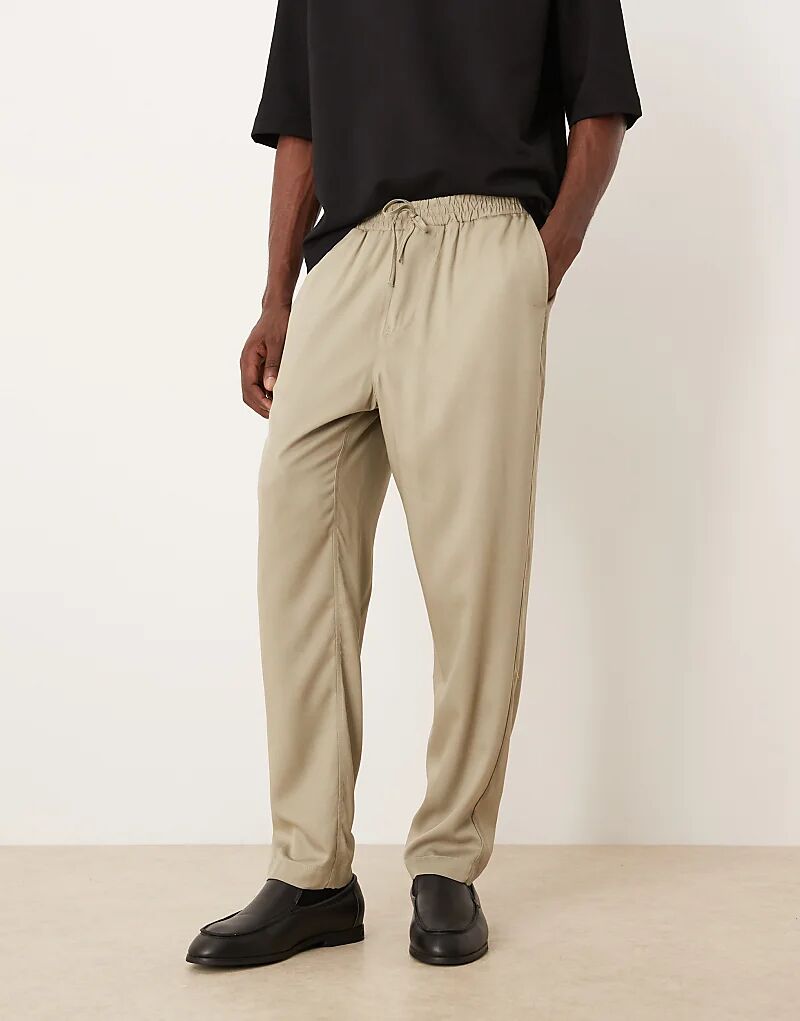 

Зауженные брюки ASOS DESIGN коричневого цвета