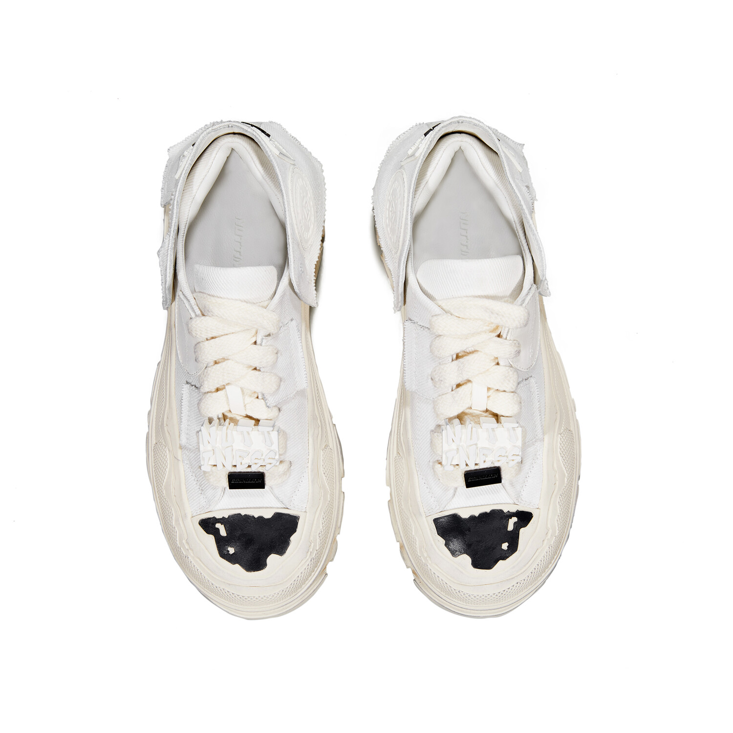 

Кроссовки NUTTINESS Skateboarding Shoes Unisex Low-top White, белый