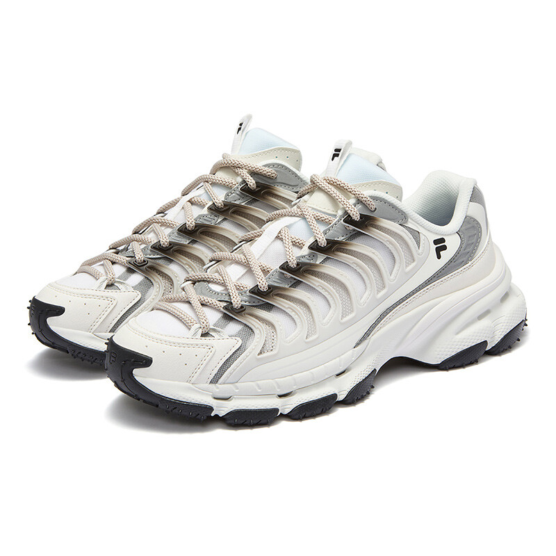 Кроссовки FILA FUSION BRACKET Lifestyle Shoes Men Low-top Standard White/Lily White, белый — фото 4