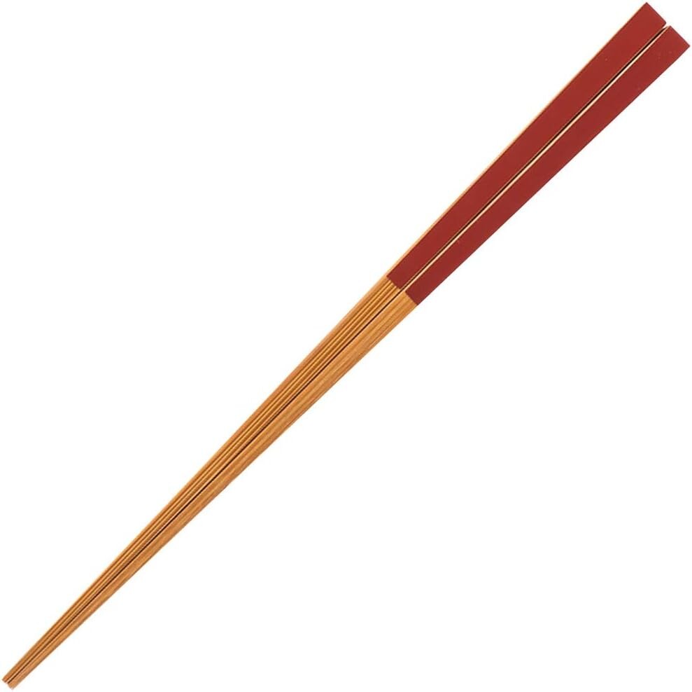 

Yamashita Kogei 271560 Палочки для еды, красные, 8,7 дюйма (22 см), сделано в Японии, бамбук Susu, цветные палочки для гостей, Red (Deep Red)