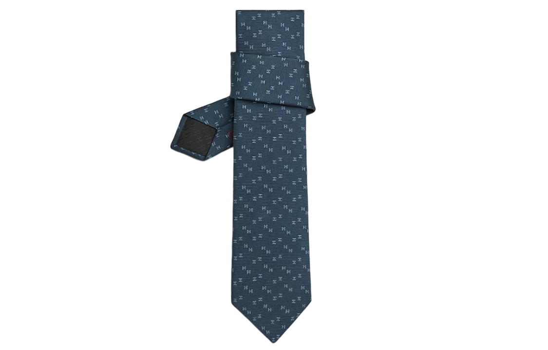 

HERMES Мужской галстук синий, Blue