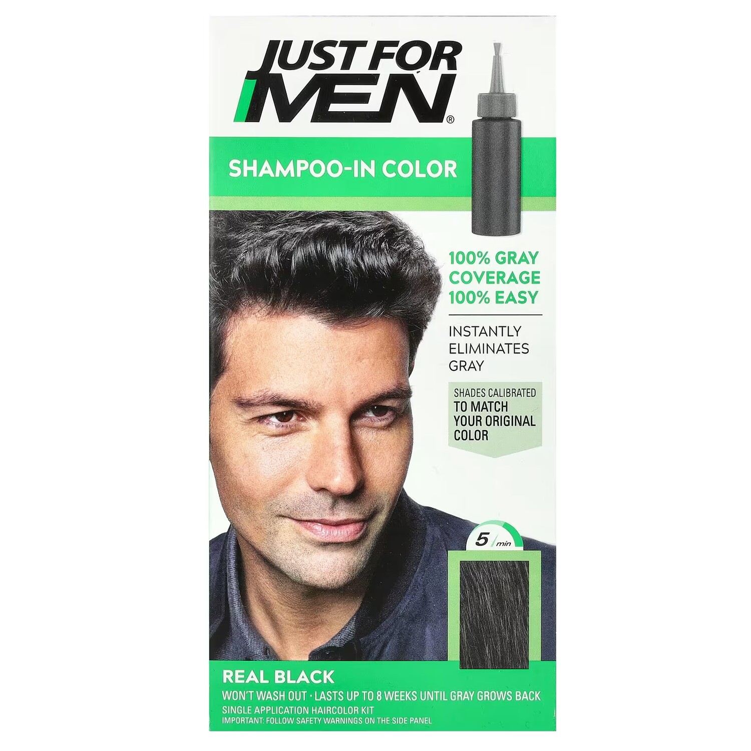 

Шампунь для мужчин Just for Men H-55 черный
