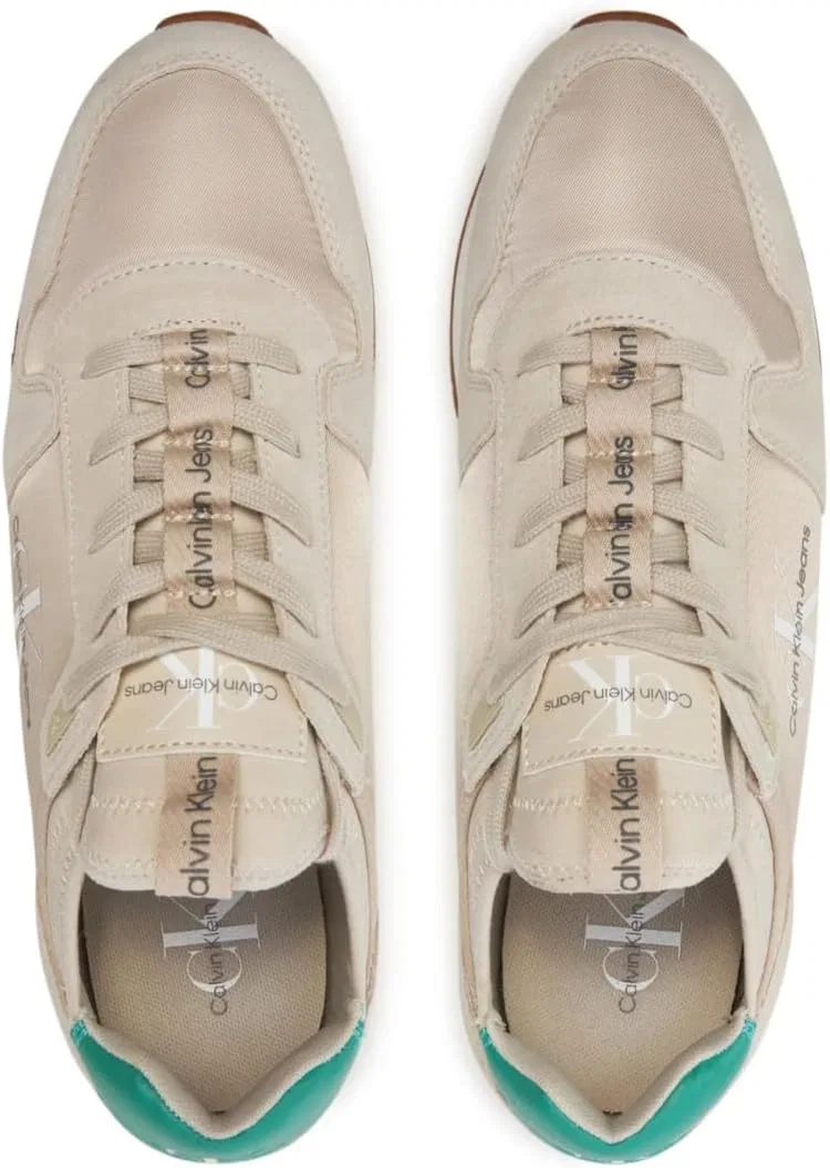Мужские кроссовки для бега Calvin Klein, Green Eggshell Bahama Green — фото 4