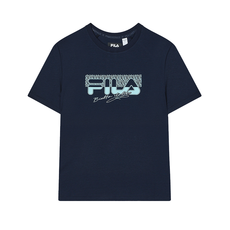 

FILA Футболка Women's Dense Ink Blue Crew Neck Moderate Straight Fit