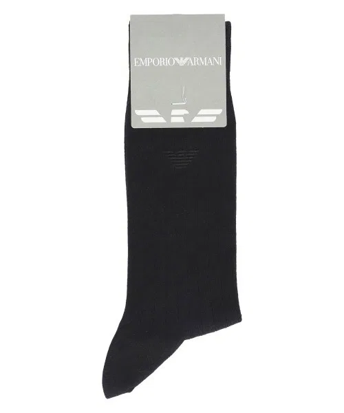 Носки бизнес Emporio Armani с логотипом, пара, черный