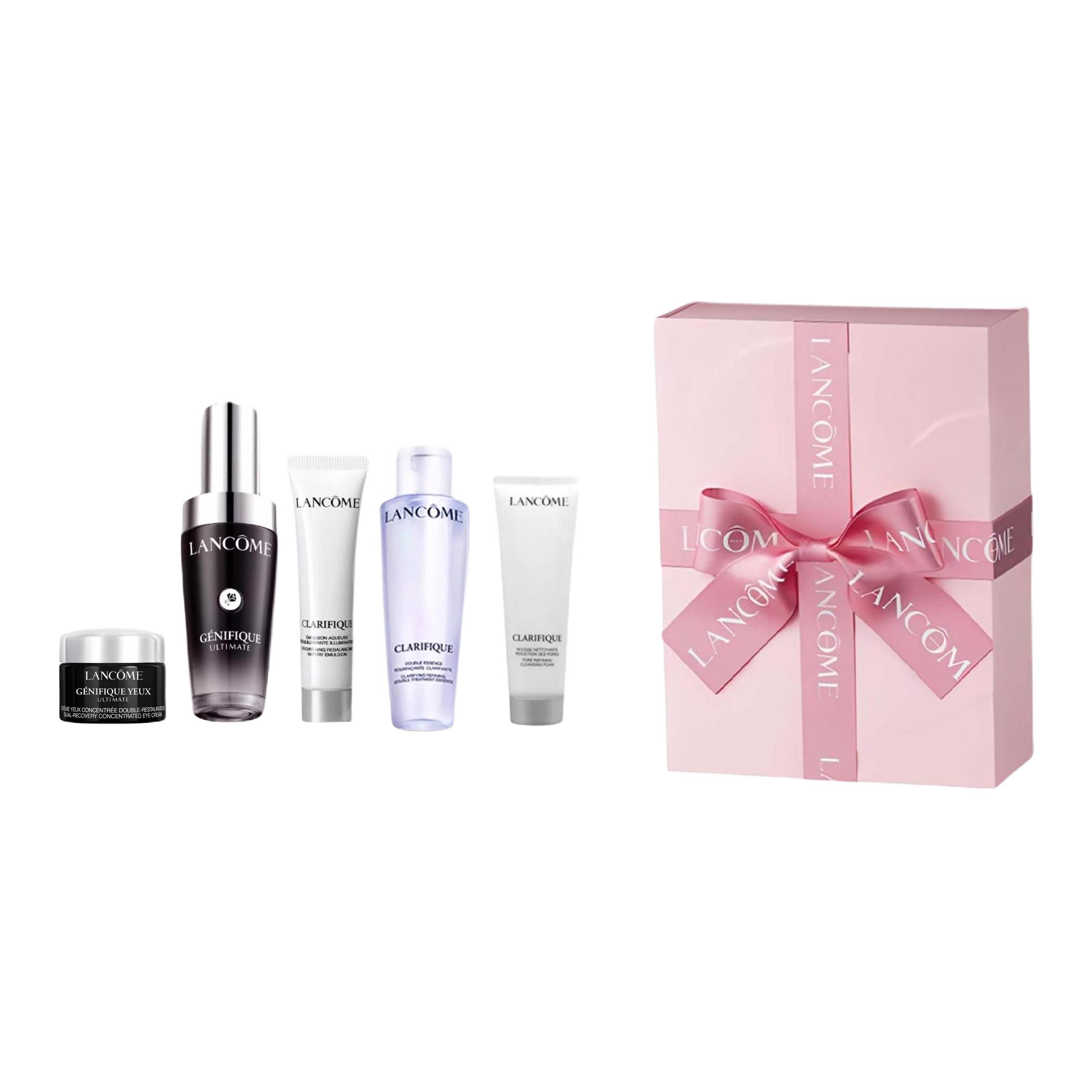 Lancome Набор для ухода за кожей LANKOU All Star Skincare Set Box, Ultra Repair Small Black Bottle Soothing Moisturizing Five Piece Set — фото 2