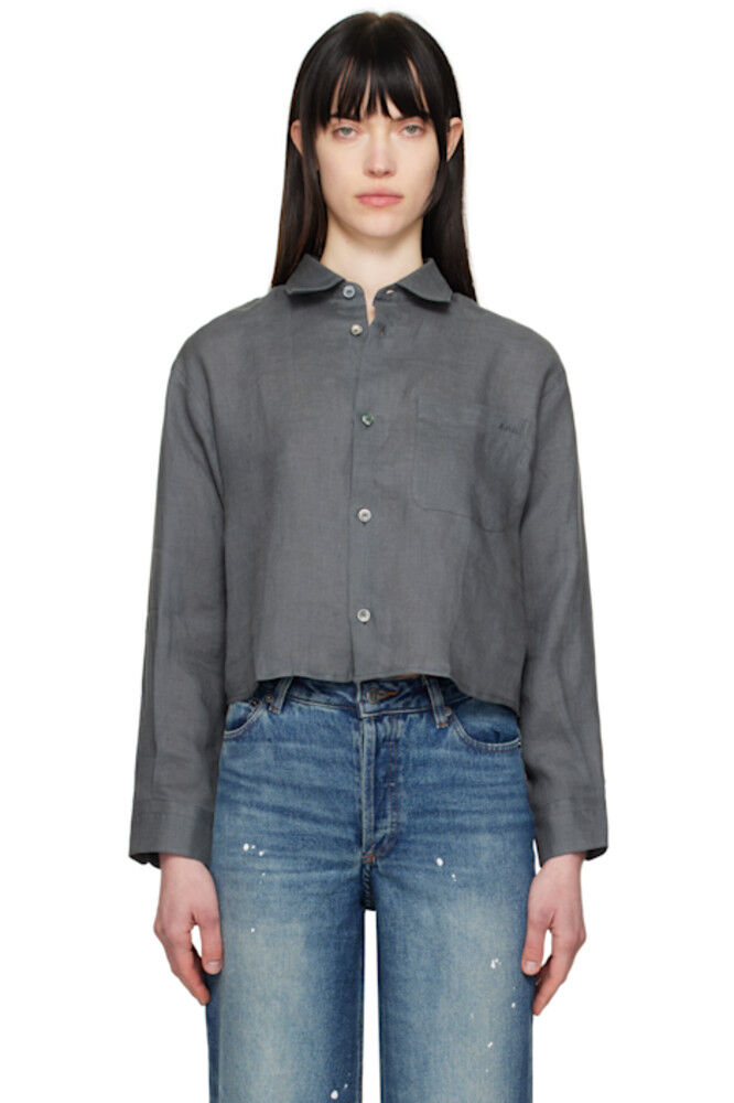 

Серая рубашка с логотипом Sophie A.P.C.
