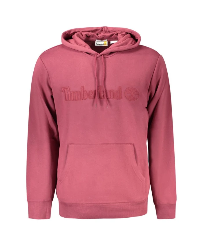 

Мужская хлопковая толстовка с капюшоном фиолетового цвета Timberland, розовый