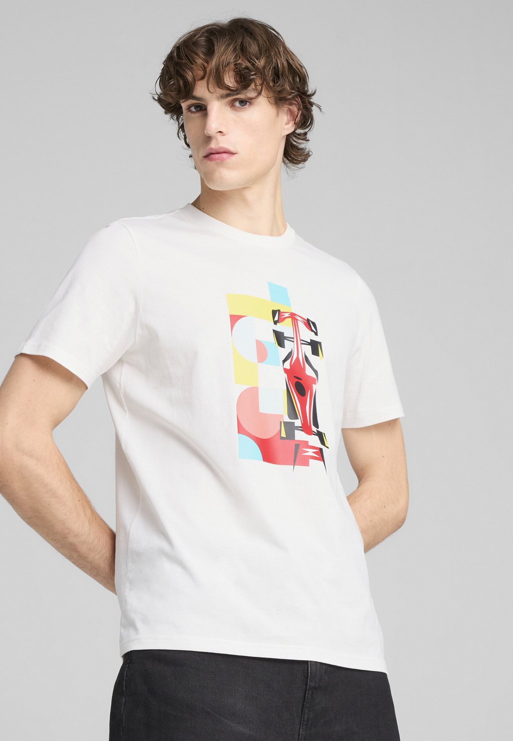 

Футболка с принтом SCUDERIA FERRARI RACE GRAPHIC Puma, белый