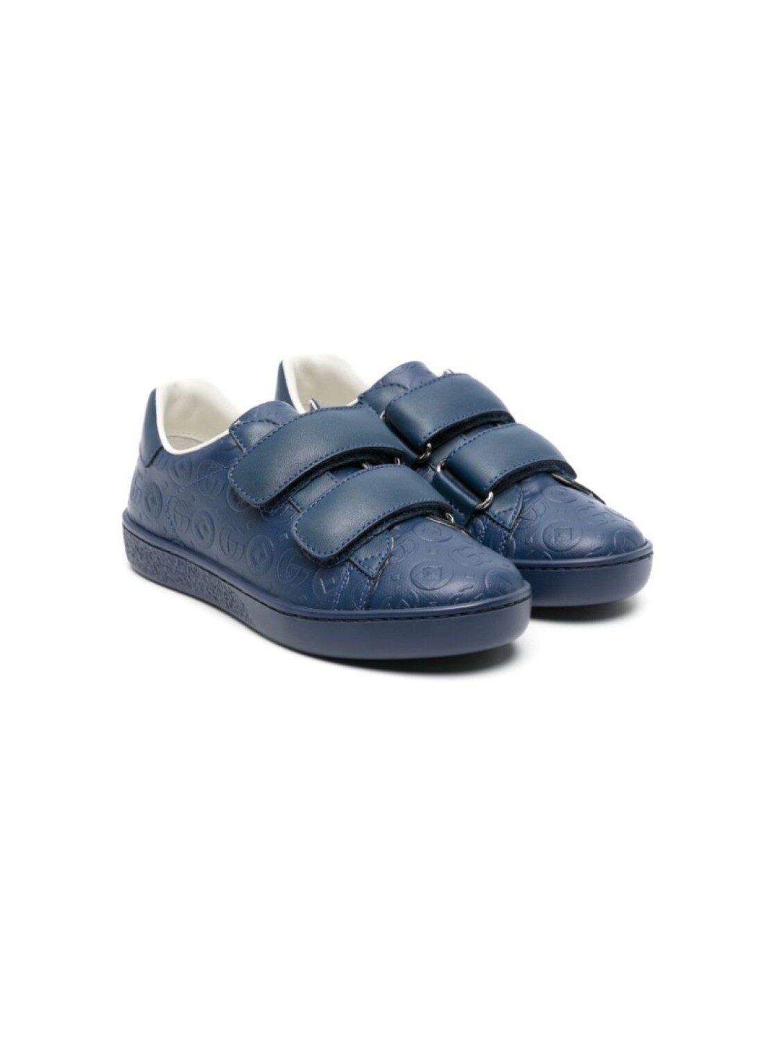 

Кожаные Кроссовки Double G Gucci Kids, синий