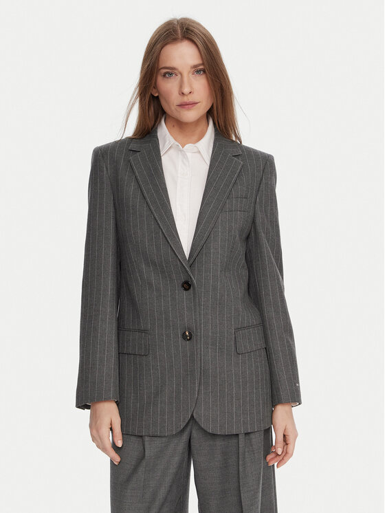 

Пиджак relaxed fit WW0WW48262 Tommy Hilfiger, серый