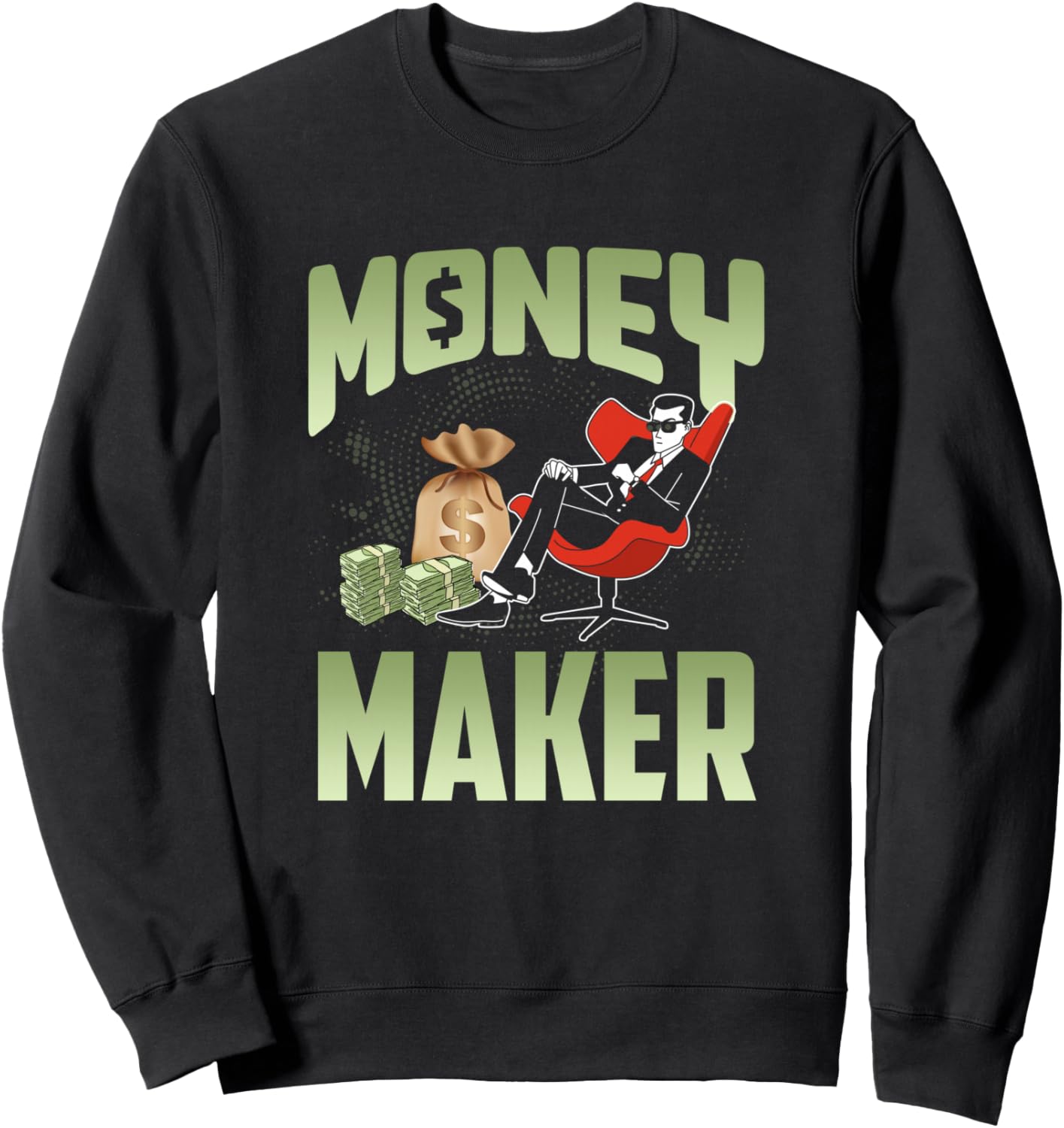 

Забавная толстовка для бизнесмена, приносящего деньги, в подарок умному парню, для делового стиля Uab Kidkis, черный