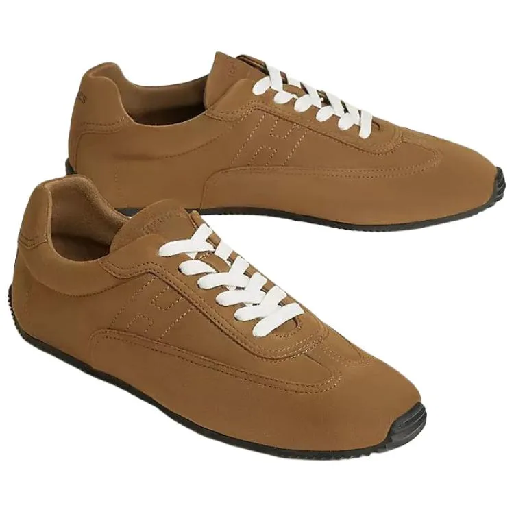 HERMES Master Low top Casual Shoes 0.6cm Men's Brown — фото 4