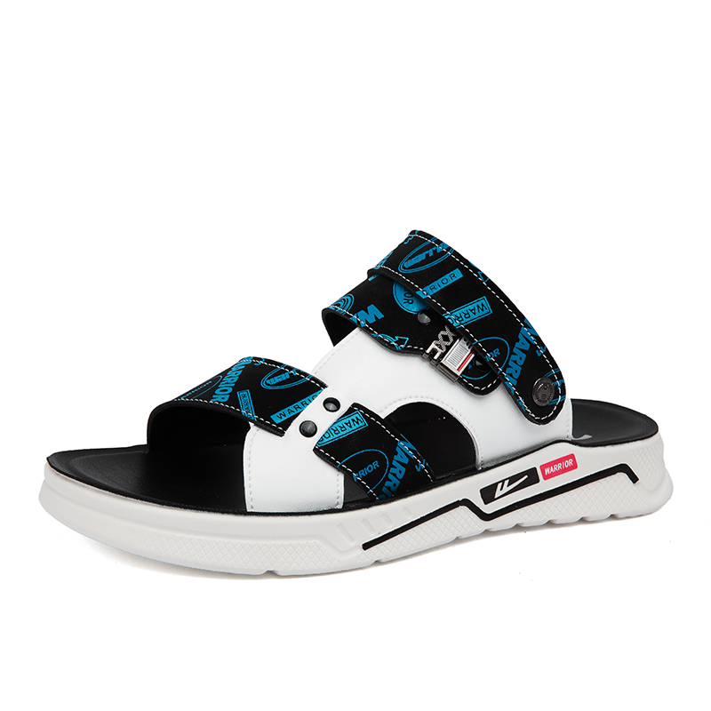 

Повседневные пляжные сандалии Warrior Chef Shoes, мужские, белые, черные, синие