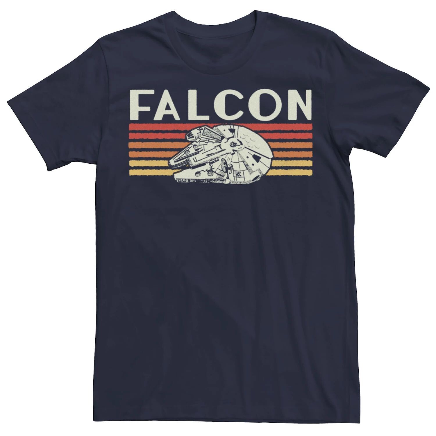 

Мужская футболка с плакатом Falcon Flying Star Wars