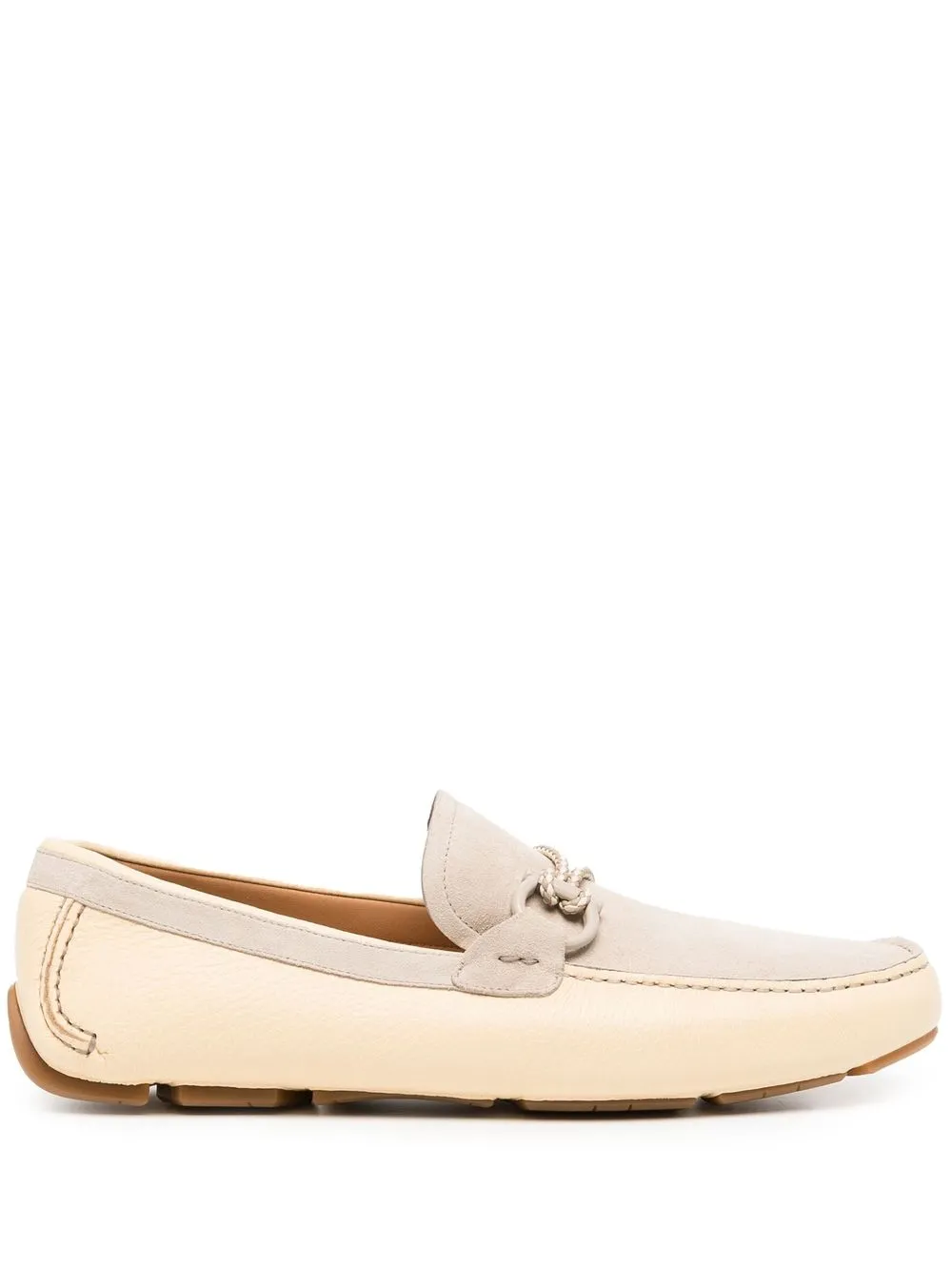 

Лоферы с декором Gancini Ferragamo, серый