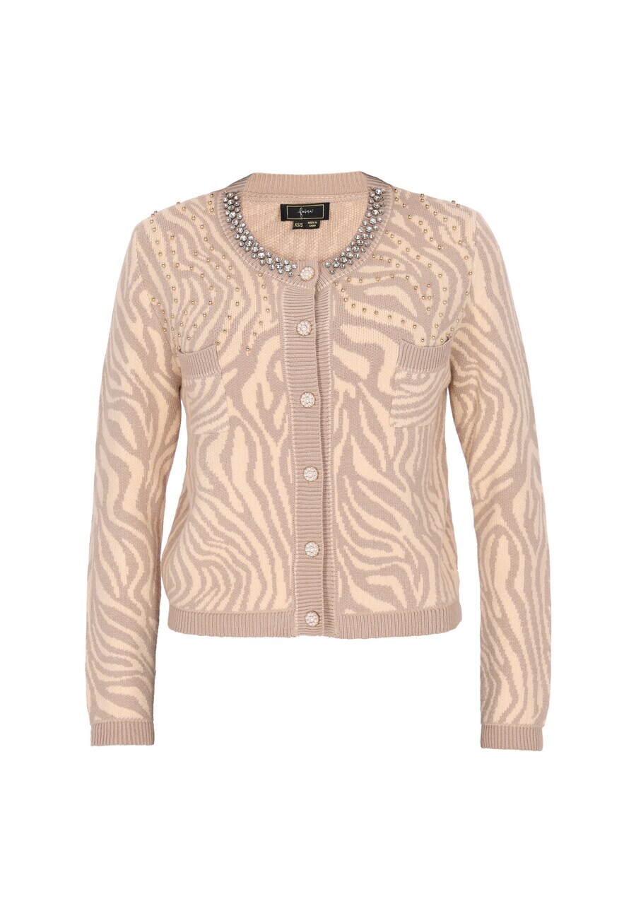 

Вязаный кардиган faina Knit Cardigan, цвет beige/cream