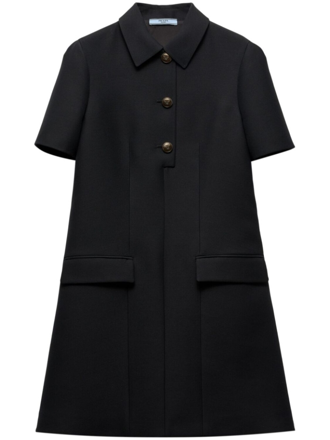 

Prada трикотиновое мини-платье, черный