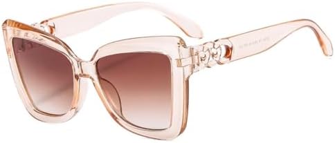 

Солнцезащитные очки для женщин 2026 года, винтажные, большие, с зеркальными линзами, ретро, ​​в крупной оправе, цвет C7, оттенок «Шампанское чай», один размер MTZJH, One Color