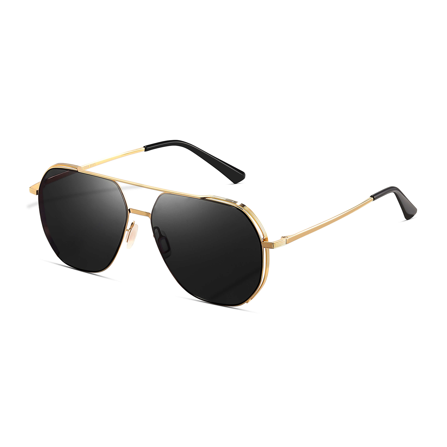 

HLA Авиаторские солнцезащитные очки из сплава Unisex, Gold Frame with Gray Lens