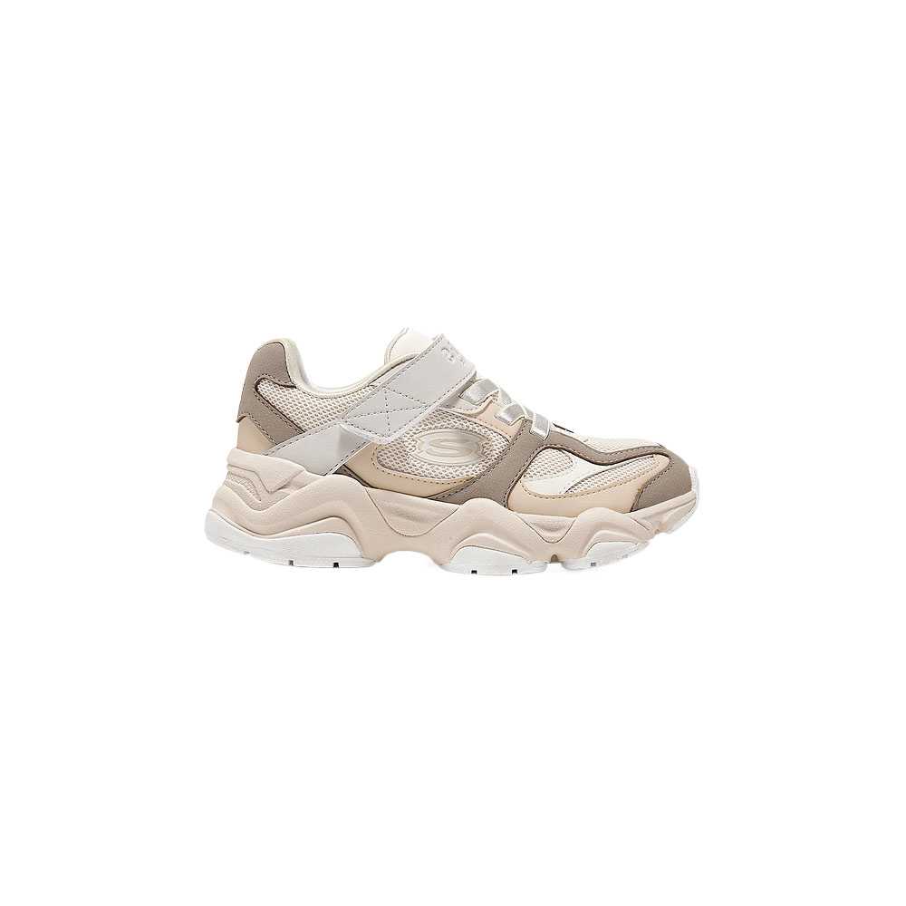 Street Girls низкие детские повседневные кроссовки natural Skechers Kids, Natural — фото 2
