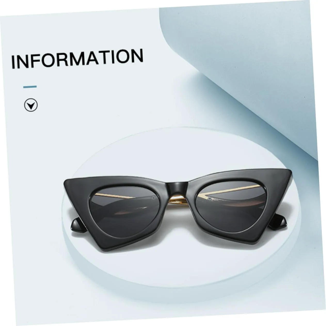 

Veemoon 1 шт. Креативные солнцезащитные очки «кошачий глаз», черные, декоративные, для вечеринок, с защитой от УФ-излучения, унисекс, стильный материал, Black