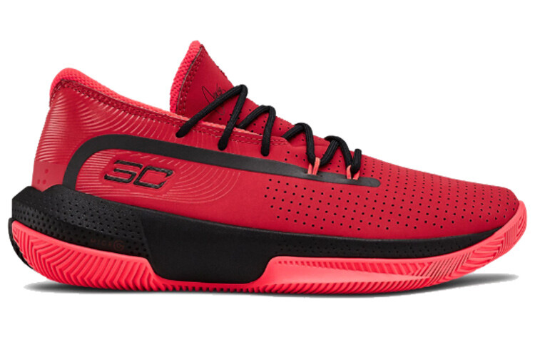Баскетбольные кроссовки Sc 3zer0 III для детей GS Low-top Red/Black Under Armour — фото 2